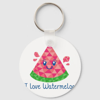Geo Watermelon Key Ring