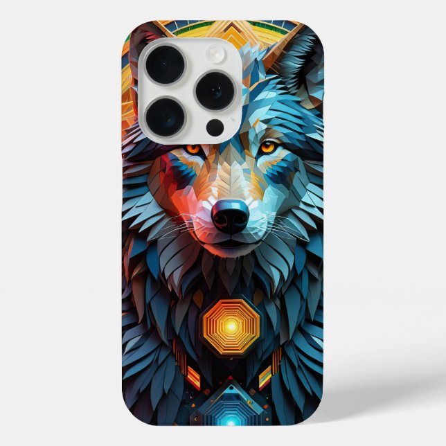 Geo Wolf Case-Mate iPhone Case (Back)