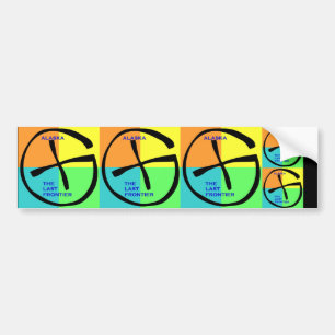 Geocache Alaska Logo Bumper Sticker