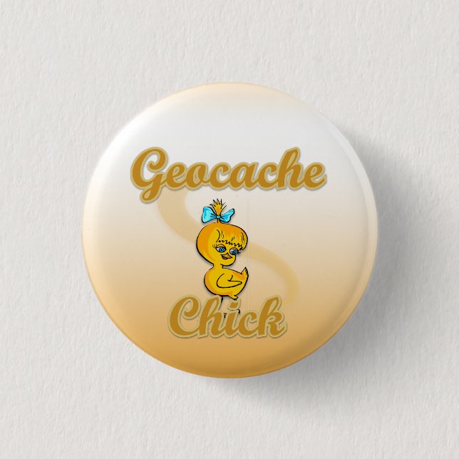Geocache Chick 3 Cm Round Badge (Front)