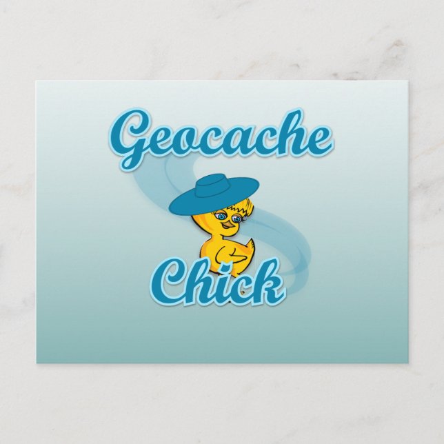 Geocache Chick #3 Postcard (Front)