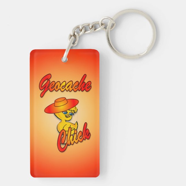 Geocache Chick #5 Key Ring (Back)