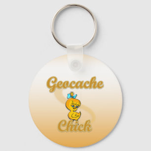 Geocache Chick Key Ring