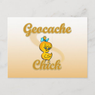 Geocache Chick Postcard