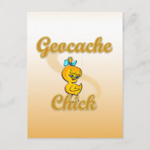 Geocache Chick Postcard