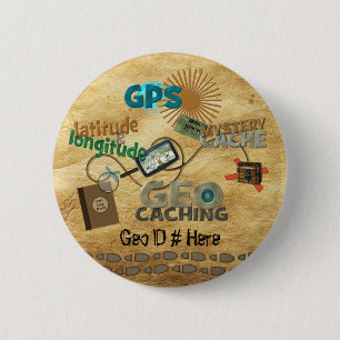 Geocache Fever - Customise 6 Cm Round Badge