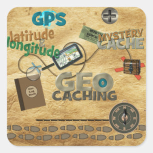 Geocache Fever - Customise Square Sticker