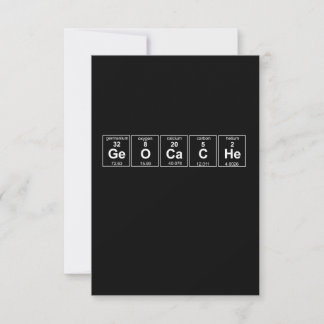 Geocache Periodic Elements