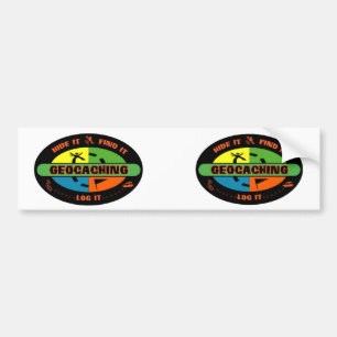 Geocache survivor bumper sticker