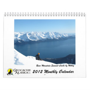 GeocacheAlaska 2012 Monthly Calendar