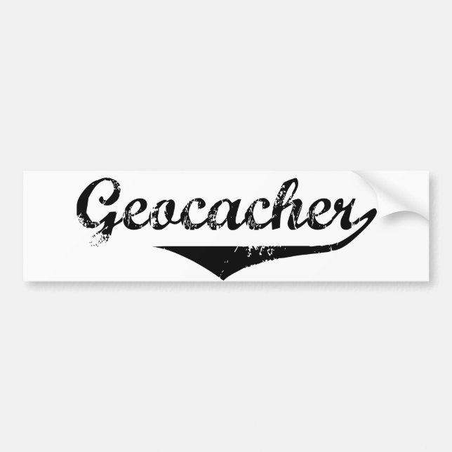 Geocacher Bumper Sticker (Front)
