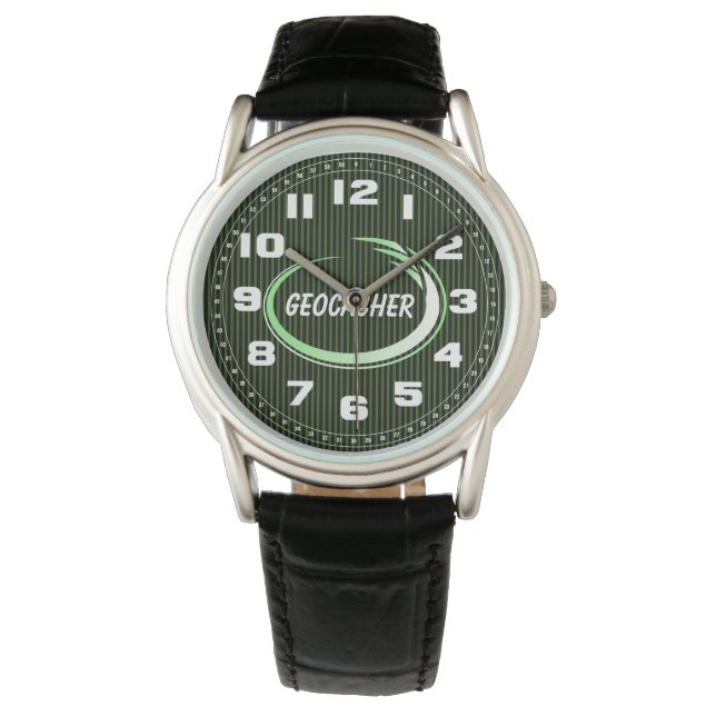 Geocacher Green Splash Watch (Front)