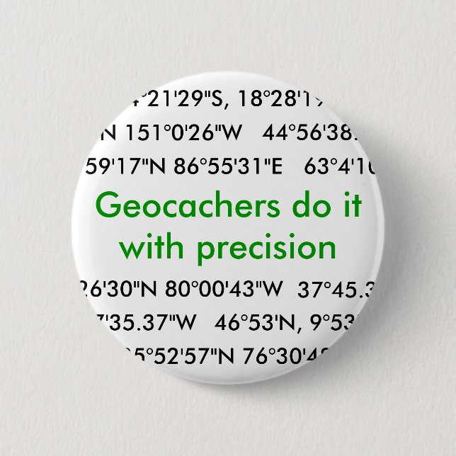 Geocachers Do It... 6 Cm Round Badge (Front)