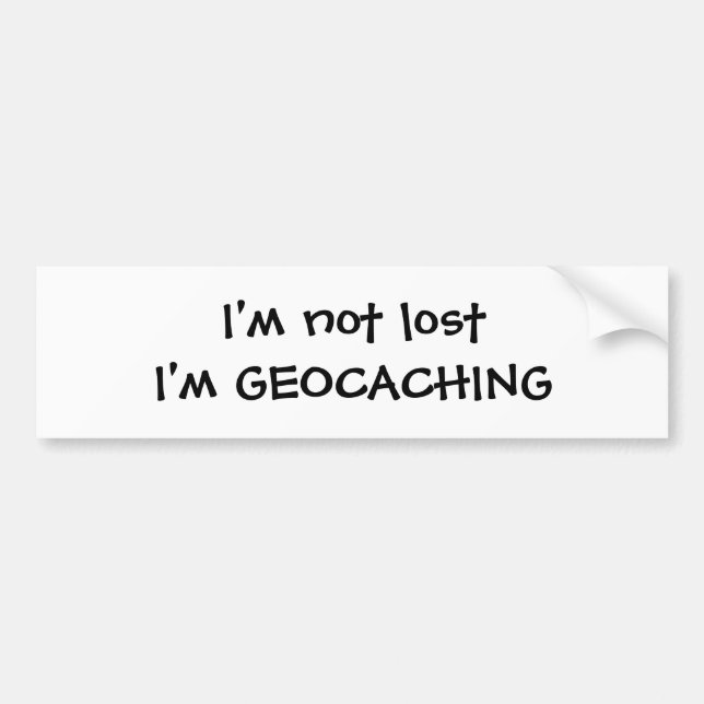 Geocaching Bumper Sticker (Front)