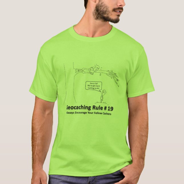 Geocaching DNF - Encouragement 2 T-Shirt (Front)