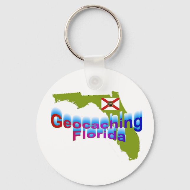 Geocaching Florida Keychain (Front)