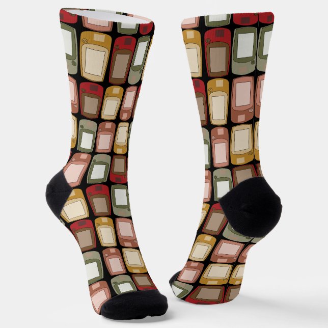  Geocaching GPS Navigation Units Socks (Angled)