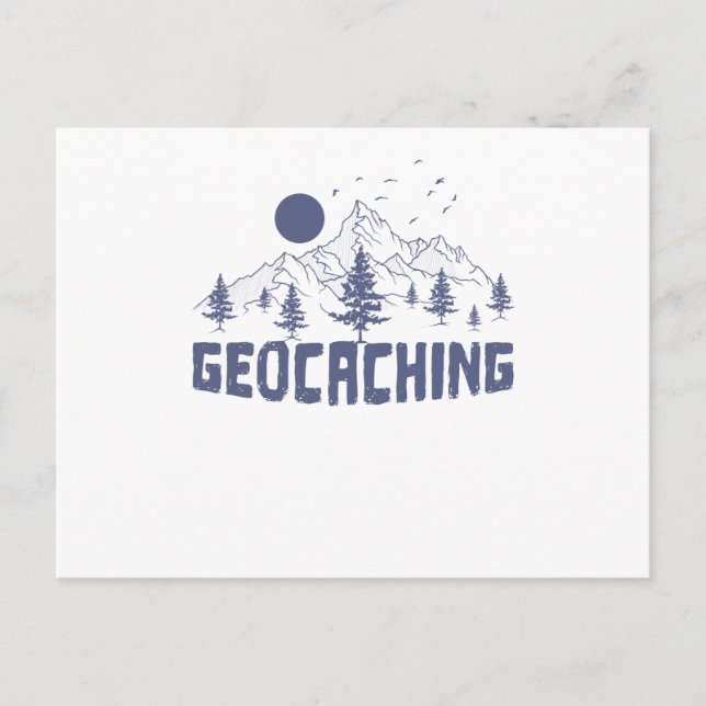 Geocaching in der Natur Postcard (Front)
