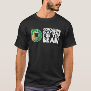 Geocaching is a puzzle for the brain Raglan T-Shirt