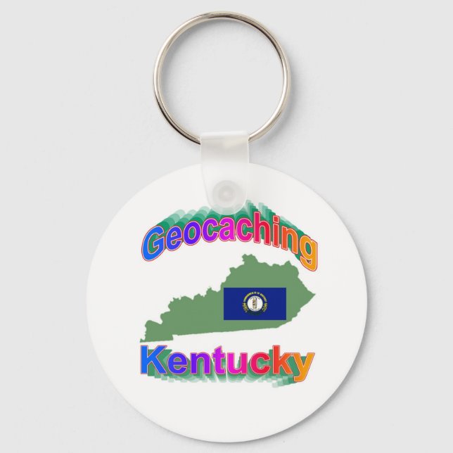 Geocaching Kentucky Keychain (Front)