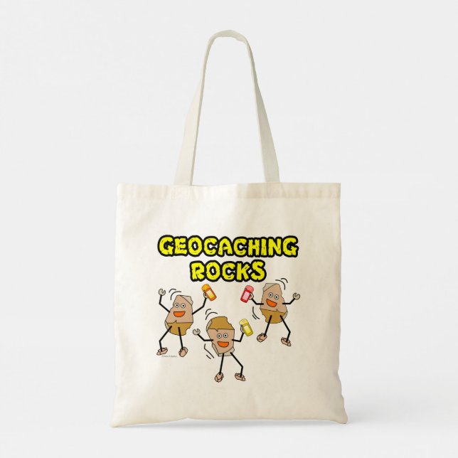 Geocaching Rocks Tote Bag (Back)