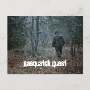 Geocaching Sasquatch Quest Fun Party Invitations