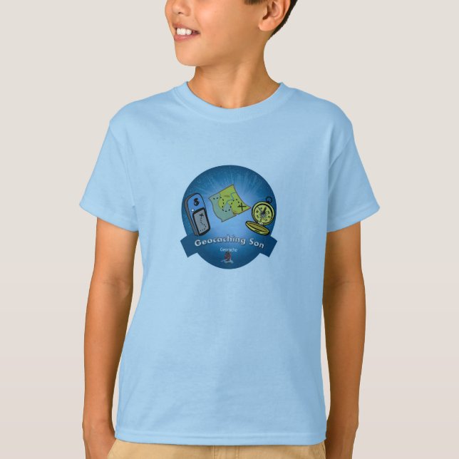 Geocaching Son  T-shirt (Front)