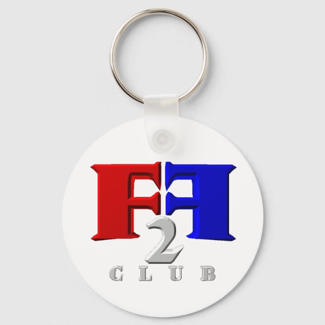 Geocaching Swag FTF F2F First To Find Keychain (Front)