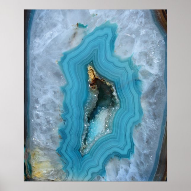 Geode Blue 1 Art Print -20x24 -other sizes also (Front)