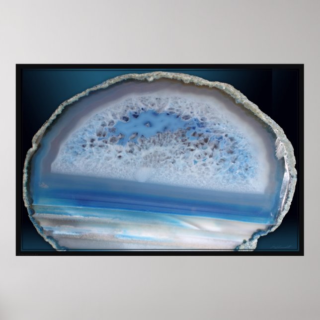 Geode Blue 2 Poster -60x40 -other sizes available (Front)