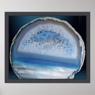 Geode Blue 2 Print -24x20 -other sizes available