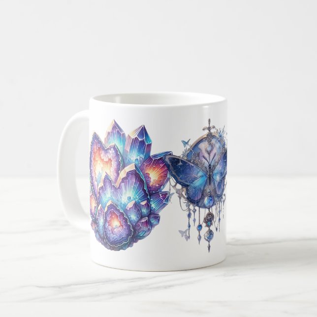 Geode Crystal Cluster Coffee Mug (Front Left)