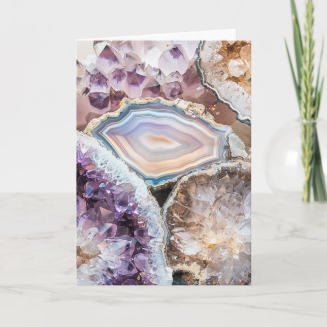 Geode Crystal | Crystal Photo Card (Front)