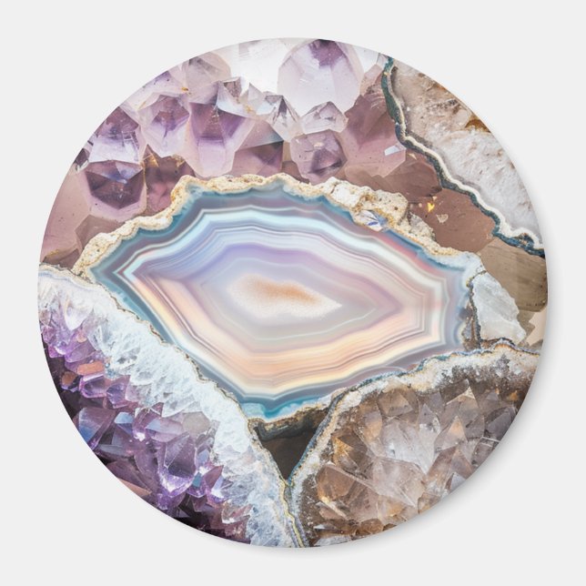 Geode Crystal | Crystal Photo Magnet (Front)