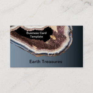 Geode Minerals Agates Crystals Business Card