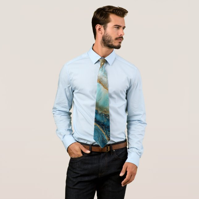 Geode Neck Tie (In Situ)
