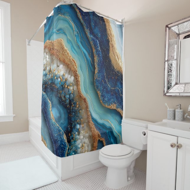 Geode Shower Curtain (In Situ)