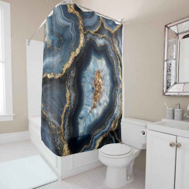 Geode Shower Curtain (In Situ)