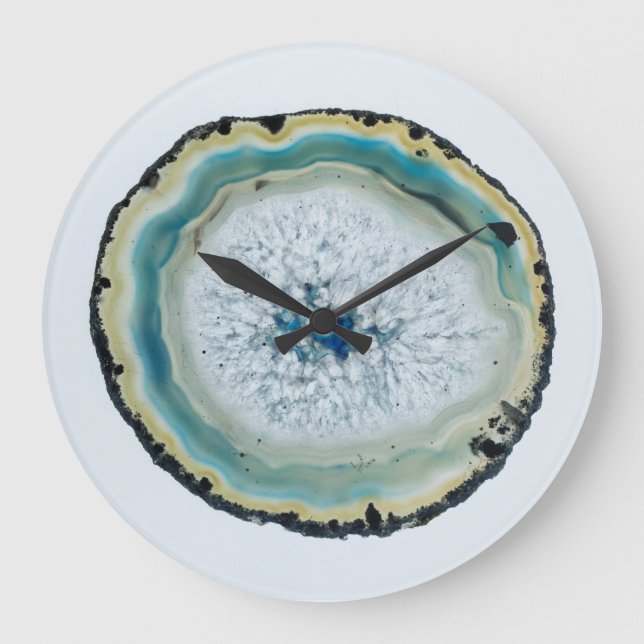 Geode Slice Large Clock (Front)