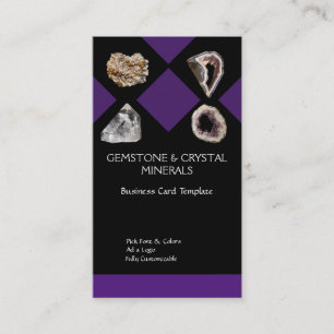 Geodes, Amethyst & Quartz Crystals Business Card