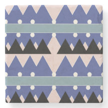 Geoemetric Blue Pink Black Teal Pattern