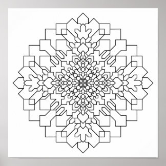 Geoemetric Mandala #15 Poster