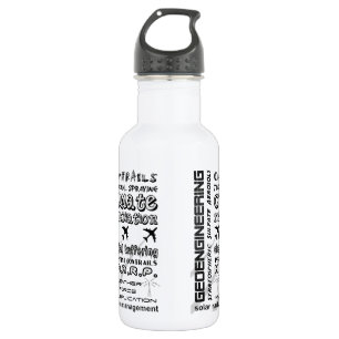 Geoengineering chemtrails toxic aerosols 532 ml water bottle