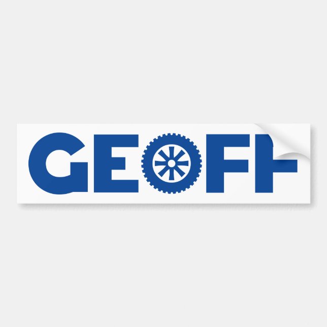 Geoff Petrolhead Bumper Sticker (Front)