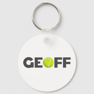 Geoff Tennis Key Ring