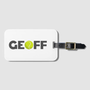 Geoff Tennis Luggage Tag