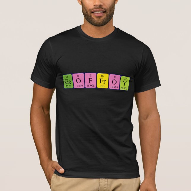 Geoffroy periodic table name shirt (Front)