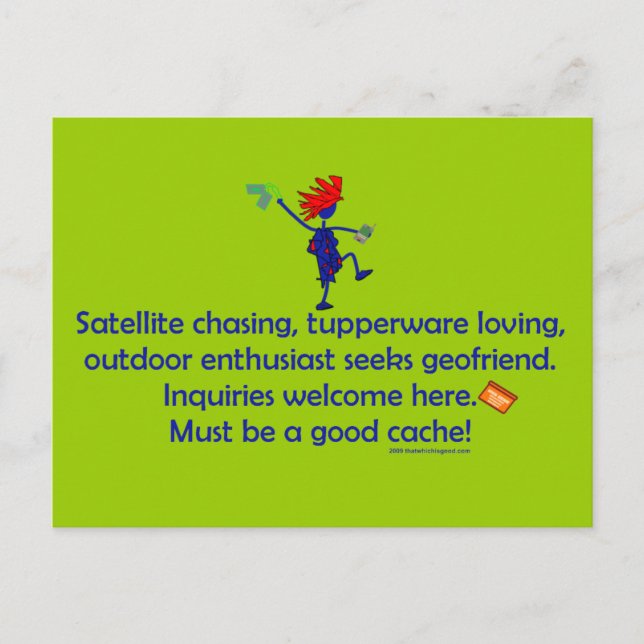 GeoFriend Wanted Postcard (Front)