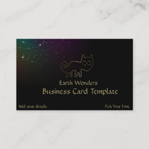 Geoglyph Nazca Line Peru Gold Fox Business Card