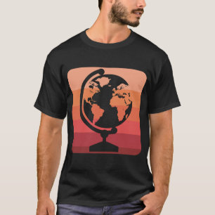 Geographer World Map Earth Geographer School Geogr T-Shirt